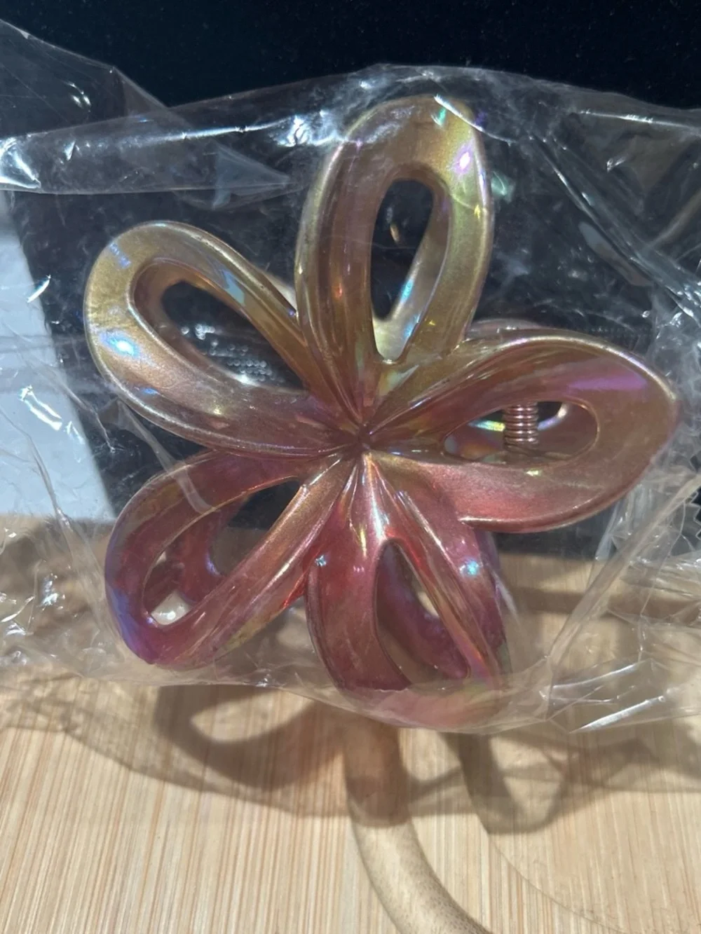 Iridescent Pink Flower Drawer Knob - Home Accents